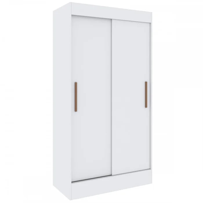 Guarda-Roupa Solteiro Lyon 2 Portas 2 Gavetas Branco - Doripel