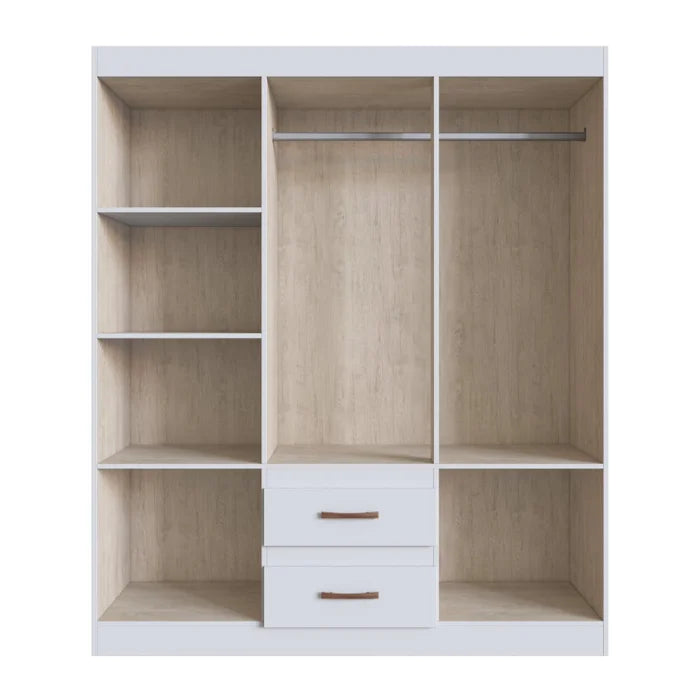 Guarda Roupa Texas 55600 6 Portas 2 Gavetas