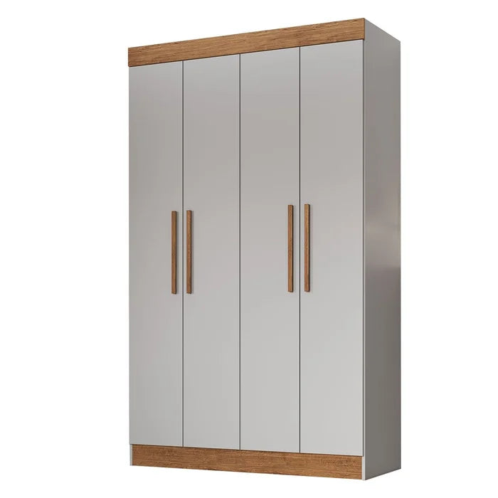 Guarda Roupa Solteiro 4 Portas 100% Mdf New Recife Doripel