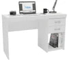 Mesa para Computador Malta 2 Gavetas Branco Bp - Politorno