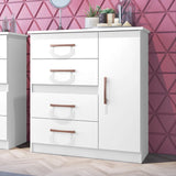 Cômoda 4 Gavetas 1 Porta Caribe 508 Móveis Doripel