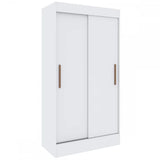 Guarda-Roupa Solteiro Lyon 2 Portas 2 Gavetas Branco - Doripel