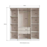 Guarda Roupa Miami Off White/ Nogueira Doripel