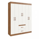 Guarda Roupa Solteiro 6 Portas 2 Gavetas Sidney Doripel