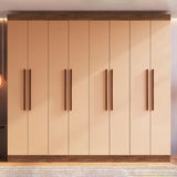 Guarda-roupa Casal Califórnia 8 Portas 4 Gavetas Castanho/nude - Doripel Bege