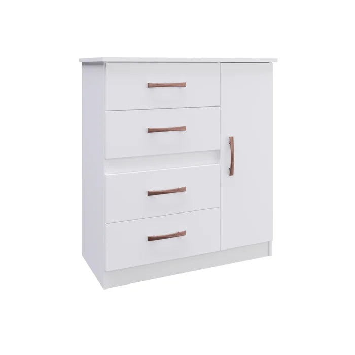 Cômoda 4 Gavetas 1 Porta Caribe 508 Móveis Doripel