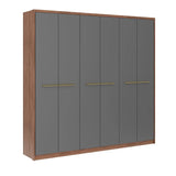 Roupeiro Carraro Belmont Mdp 6 Portas C/ Divisão 2,17m Ft