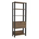 Estante para Livros Match 1 Porta 3 Prateleiras Pinho/Preto - Artely