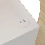 Mesa de Canto Theo 1 Gaveta com Usb Cinamomo/Off White - Artely