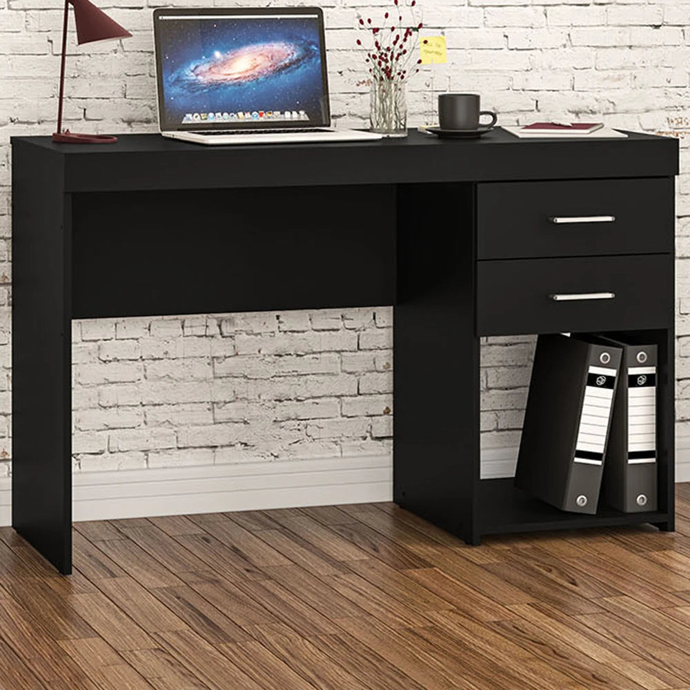 Mesa para Computador Malta 2 Gavetas Branco Bp - Politorno