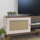 Rack para TV Até 75 Polegadas Charlotte 2 Portas Cinamomo/Off White - Artely Móveis
